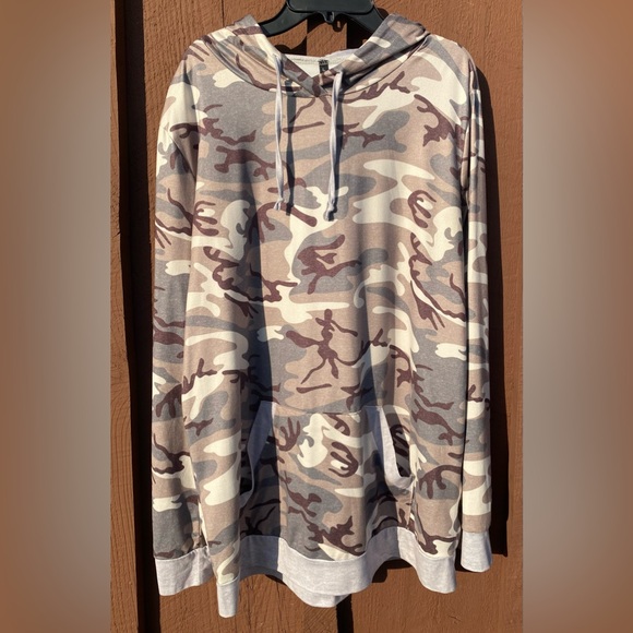 Tops - Women’s Camouflage Oversized Hoodie